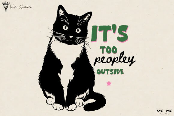 Funny Cat Hand Drawn SVG PNG: A Versatile Graphic Design Asset for Crafters