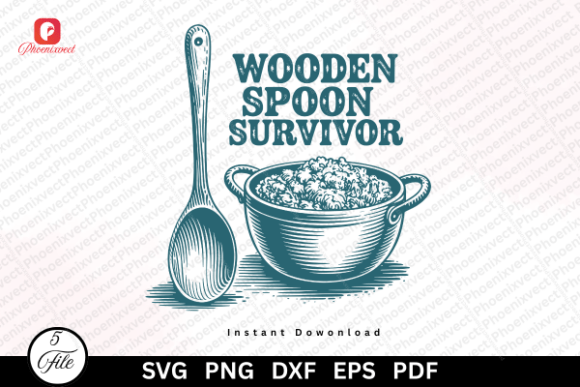 Funny Cooking Wooden Spoon Survivor SVG Review for Real Projects