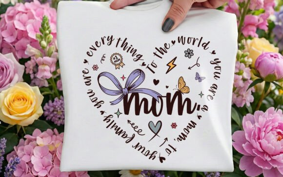 Love Mama Mom Mother’s Day Graphics for T-Shirt Designs