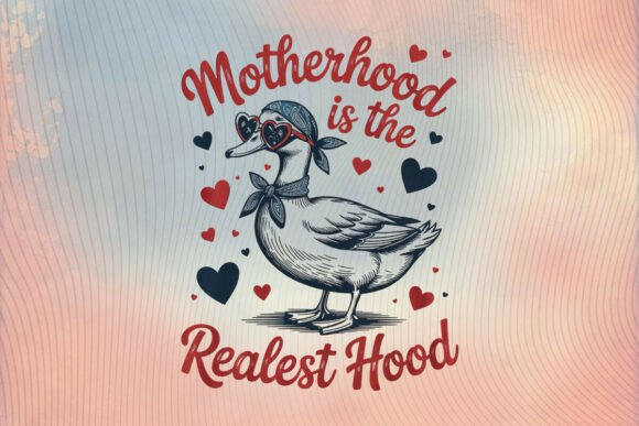 Motherhood Mama Goose Mom Mother’s Day: A Versatile Illustration for Branding and Marketing