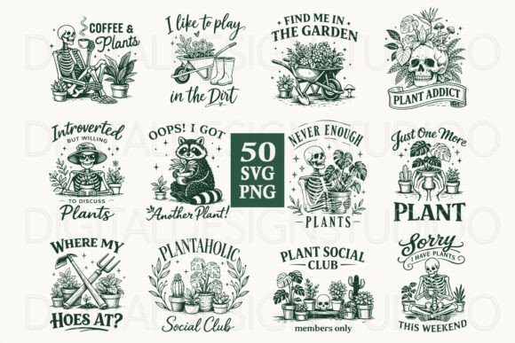 Plant Lover SVG Bundle: A Versatile Illustration Set for Content Creators