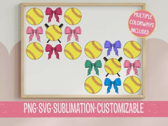 Softball Bow Bundle SVG PNG — Multiple C Review
