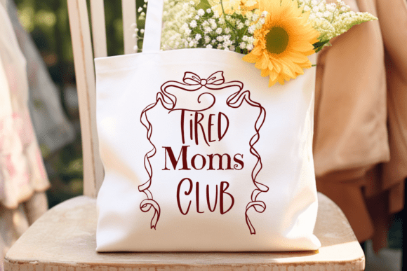 Tired Moms Club SVG Png: A Versatile Graphic Design Asset for T-Shirt Designs
