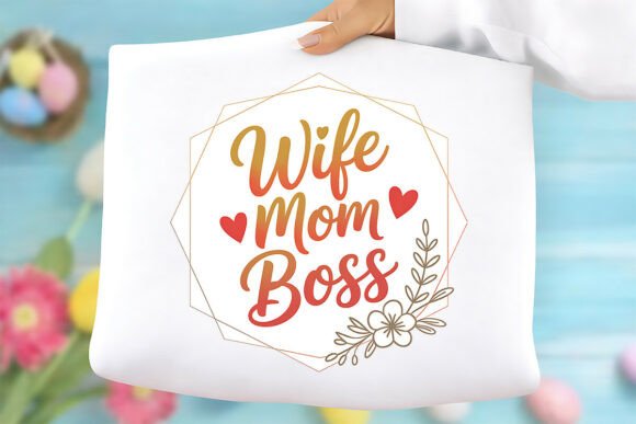 Wife Mom Boss PNG: A Polished Graphic Design Asset for Bloggers and Content Creators